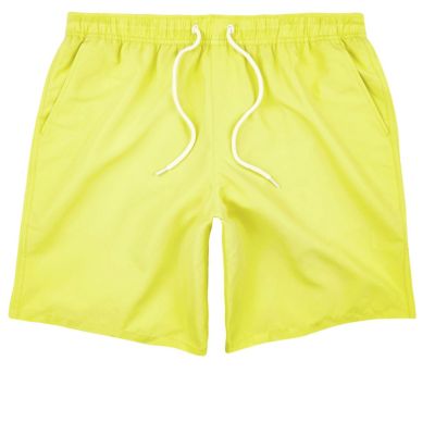 Yellow swim shorts